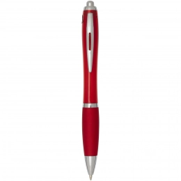 Nash RCS recycled plastic ballpoint pen with coloured barrel and grip (black ink)