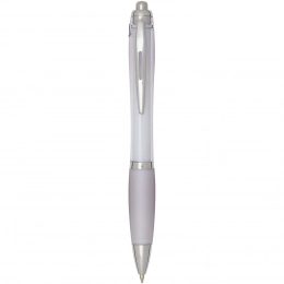 Nash RCS recycled plastic ballpoint pen with coloured barrel and grip (black ink)