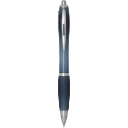 Nash RCS recycled plastic ballpoint pen with coloured barrel and grip (black ink)