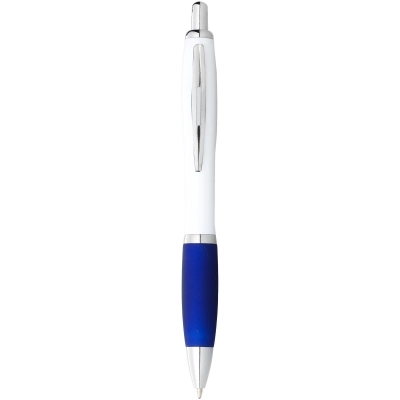 
                                                Nash ballpoint pen white barrel and coloured grip
                                                