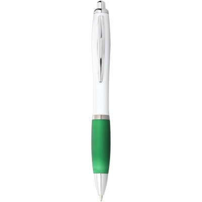 
                                                Nash ballpoint pen white barrel and coloured grip
                                                