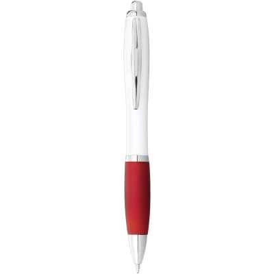 
                                                Nash ballpoint pen white barrel and coloured grip
                                                