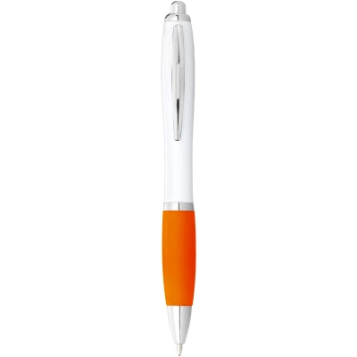 
                                                Nash ballpoint pen white barrel and coloured grip
                                                