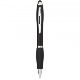 Nash coloured stylus ballpoint pen with black grip