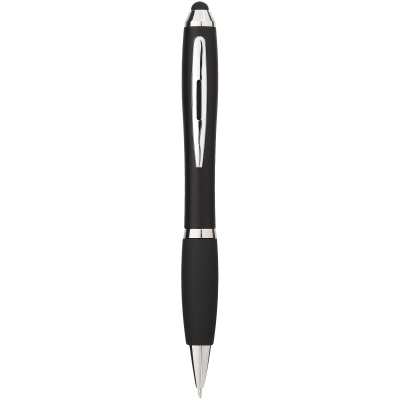 
                                                Nash coloured stylus ballpoint pen with black grip
                                                