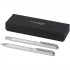 Lucetto gift set includes a recycled aluminum ballpoint pen and a rollerball pen. Lucetto gift set includes a recycled aluminum ballpoint pen and a rollerball pen.