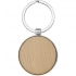 Moreno beech wood round keychain