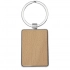 Mauro beech wood rectangular keychain
