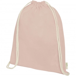 Orissa 100 g/m² GOTS organic cotton drawstring bag 5L