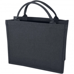 A shopping bag made of recycled material with a weight of 400 g/mÂ².