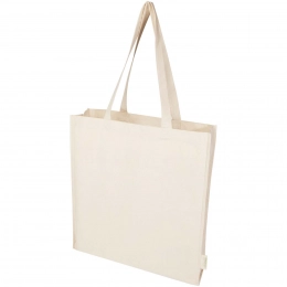 Сумка-тоут с полным расширением, органическая, сертифицированная OCS, плотностью 180 г/м², объемом 14 литров, 