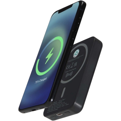 
                                                Acrab 5000 mAh 15W magnetic wireless power bank with 20W PD - made from recycled plastic
                                                