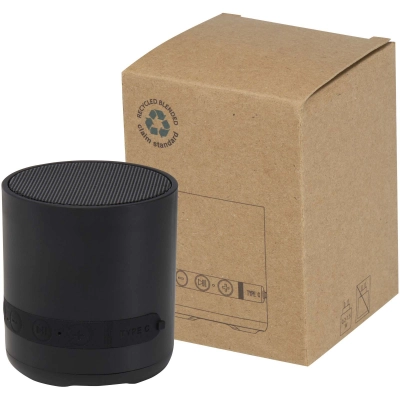 
                                                Hunor 3W recycled plastic wireless speaker
                                                