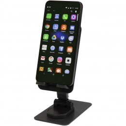 Alhena recycled plastic foldeable phone holder with metal desk stand