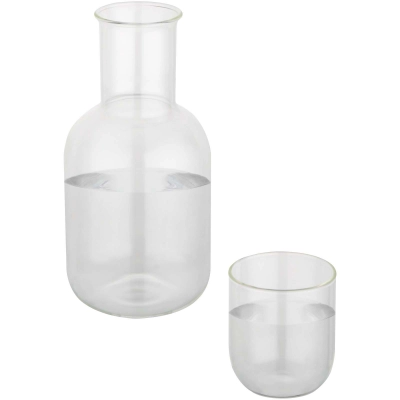 
                                                Amelie glass carafe and cup set
                                                