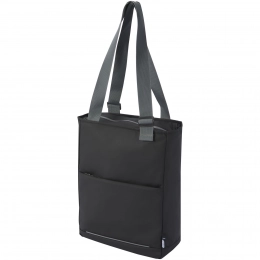 Aqua waterproof shopping bag with a capacity of 14 liters for a 14-inch laptop made from recycled materials with G certification.