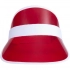 Bright cap with transparent visor 
