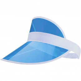 Bright cap with transparent visor 