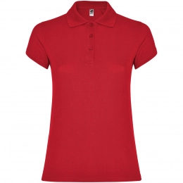 Star short sleeve women's polo