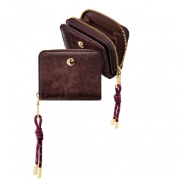 Кошелек с клапаном Philomène бордового цвета