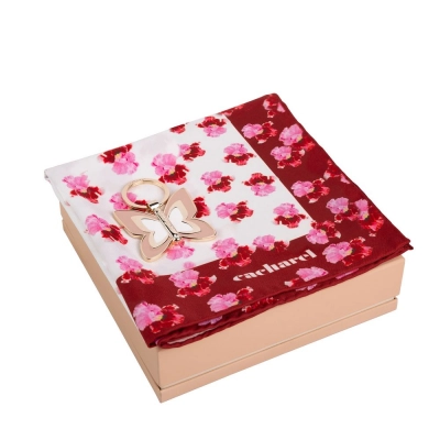 
                                            Set Cacharel (key ring & silk scarf)
                                            