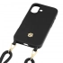 Чехол для iPhone 16 Double B черный с золотом