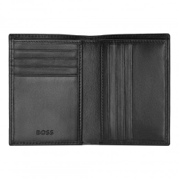 Folding card holder Classic Smooth Black