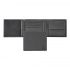 Money wallet with flap Double B Saffiano Grey Money wallet with flap Double B Saffiano Grey