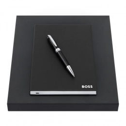 Набор HUGO BOSS Black (шариковая ручка и блокнот A5)