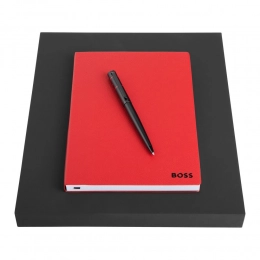 Set HUGO BOSS Red (ballpoint pen & note pad A5)