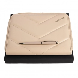 Set HUGO BOSS Nude (ballpoint pen & conference folder A5)