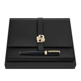 Набор HUGO BOSS Черный и Золотой (шариковая ручка и папка A5)