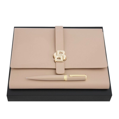 
                                            Набор HUGO BOSS Nude (шариковая ручка и папка A5)
                                            