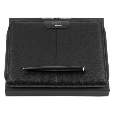 
                                                Набор HUGO BOSS BLACK (шариковая ручка и папка для конференций формата A5)
                                                
