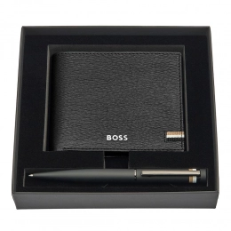 Set HUGO BOSS Black (ballpoint pen & wallet)
