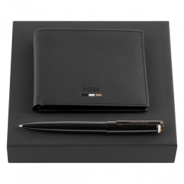 Набор HUGO BOSS BLACK (шариковая ручка и кошелек)