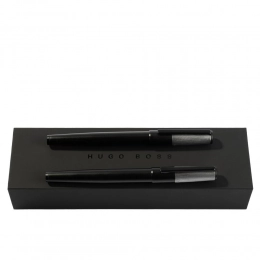 Set Gear Minimal Black & Chrome (rollerball pen & fountain pen)
