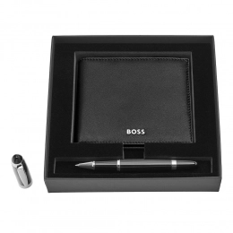 Set HUGO BOSS Black (rollerball pen & wallet)