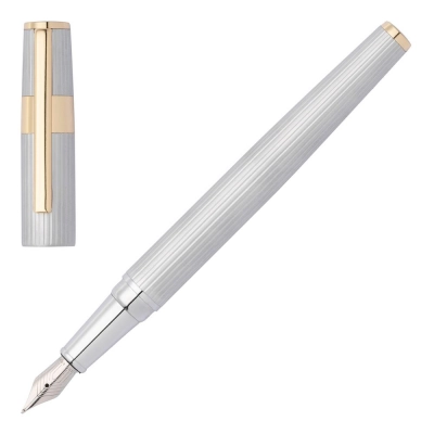 
                                            Fountain pen Gear Pinstripe Silver / Gold
                                            