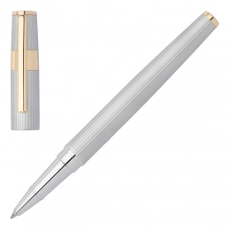 Rollerball pen Gear Pinstripe Silver / Gold