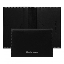 Card holder with flap Alter Black