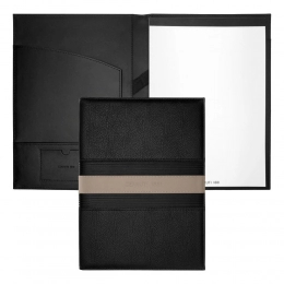 Folder A4 Delano Taupe & Black