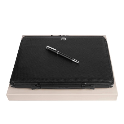 
                                                Набор Regent Black (роллерная ручка и папка для конференций A4)
                                                