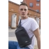 Cross body backpack, Frank, black / gray