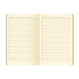 Ежедневник Portobello Trend, Latte NEW, недатированный, бежевый/голубой