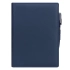 Clip portfolio diary, blue, soft touch cover, undated cream block, gift box, includes Tesoro pen Clip portfolio diary, blue, soft touch cover, undated cream block, gift box, includes Tesoro pen