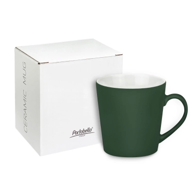 
                                            Керамическая кружка Sole, 350 ml, soft-touch, зеленая
                                            