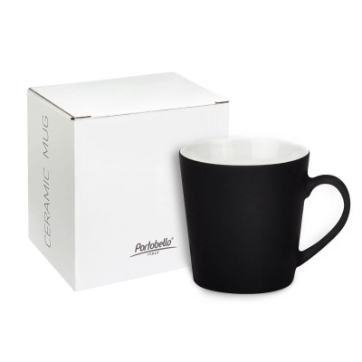 
                                            Керамическая кружка Sole, 350 ml, soft-touch, черная
                                            