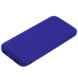External battery with backlight, Luce, Ultramarine, 10000 mAh, bright blue