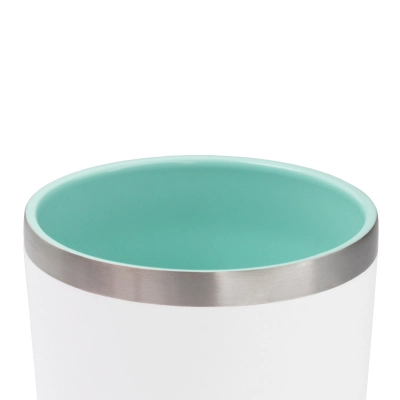 
                                                Vacuum thermocup with ceramic coating Arctic, 380 ml, white/aqua
                                                